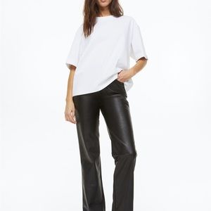 H&M faux leather pants